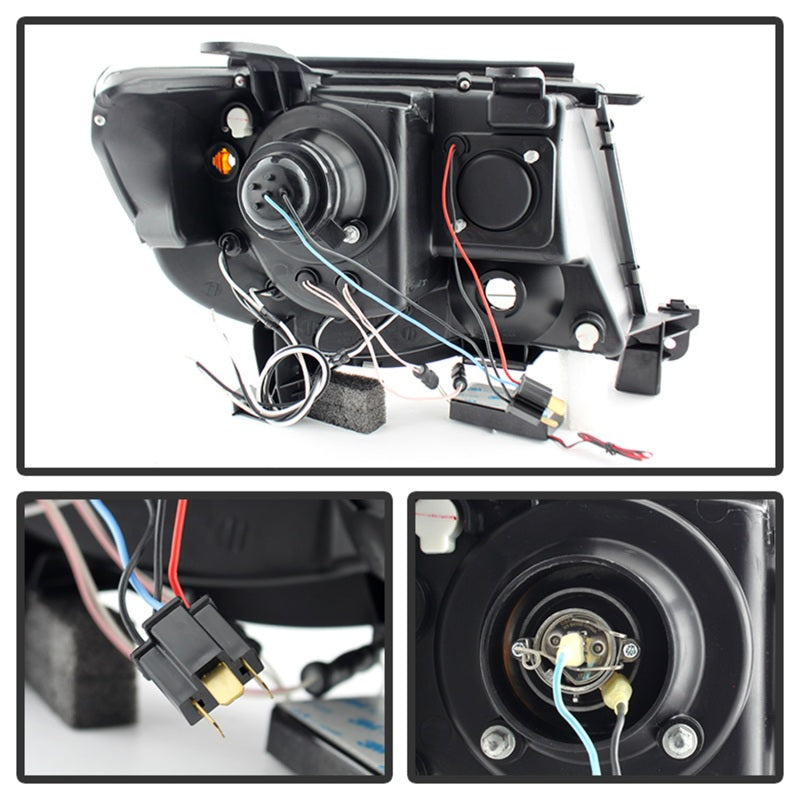 SPYDER 5079046 Spyder Toyota Tacoma 05-11 Projector Headlights CCFL Halo LED Blk Smke PRO-YD-TT05-CCFL-BSM