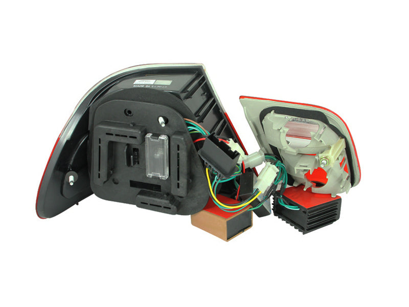 ANZO 321105 2000-2003 BMW 3 Series E46 LED Taillights Red/Clear