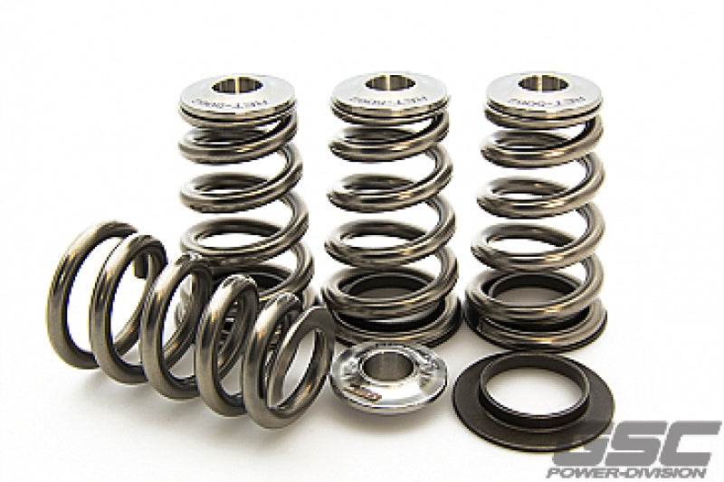GSC Power Division 5097 GSC P-D Mitsubishi 4G63T Extreme Pressure Conical Valve Spring and Ti Retainer Kit