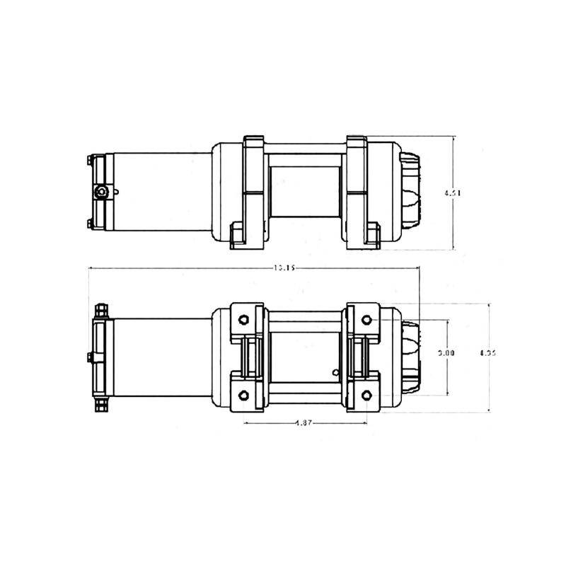 Superwinch 1120210 2000 LBS 12V DC 5/32in x 49ft Steel Rope LT2000 Winch