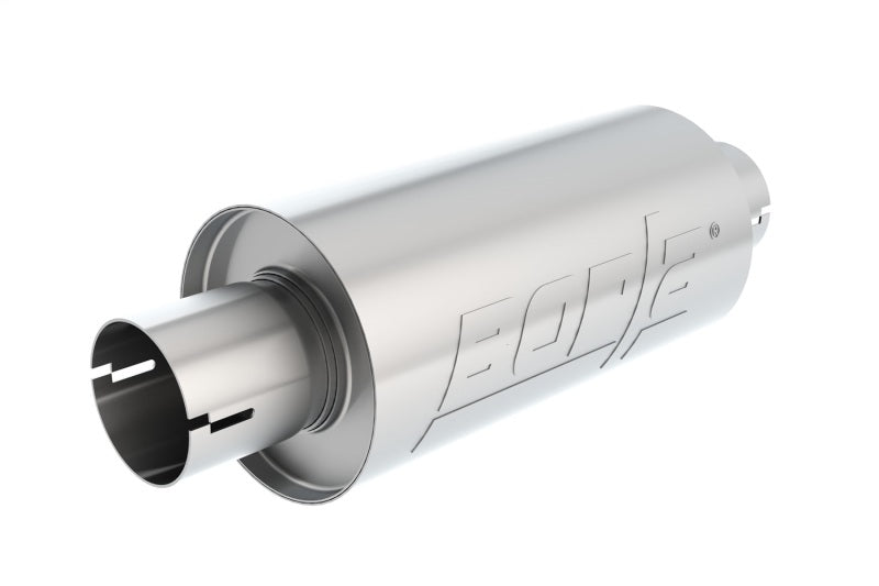 Borla 400497 S-Type Muffler 2.5in Inlet/Outlet 5in Round x 10in w/Notch
