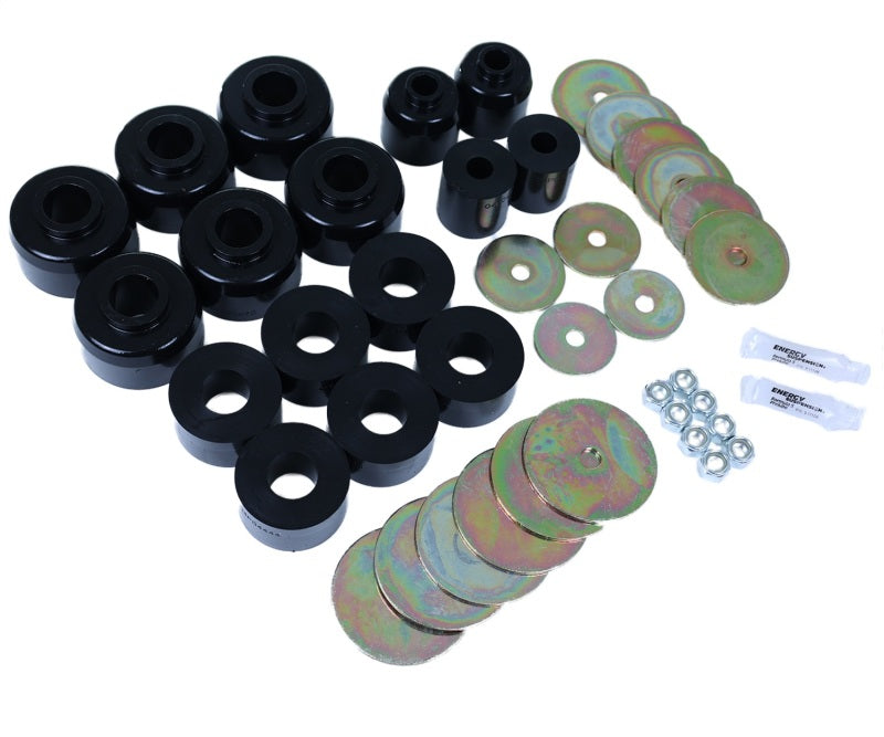 Energy Suspension 8.4114G 03-09 Toyota 4Runner/GX470 / 07-14 FJ Cruiser Black Body Mount Bushing Set