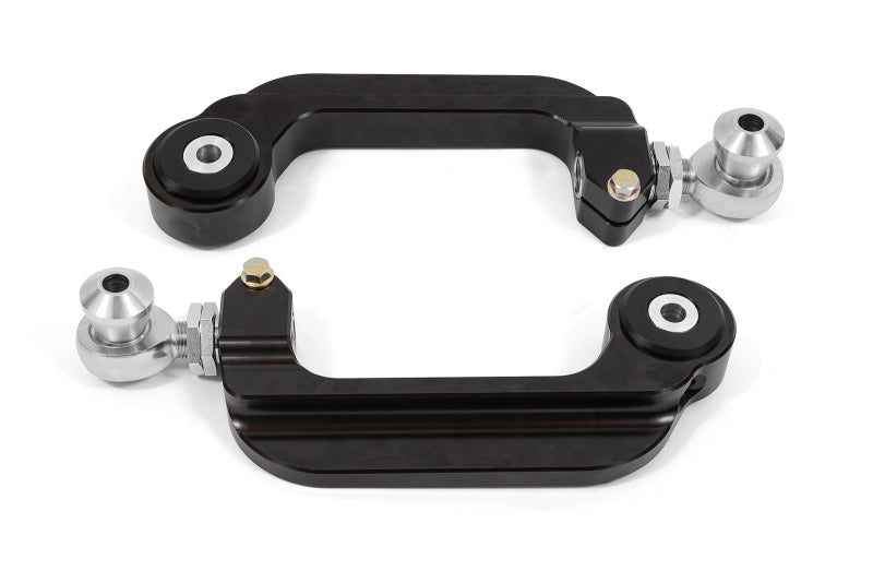 BMR Suspension UCA763 BMR 15-21 S550 Mustang Billet Aluminum Camber Links Adjustable (Delrin/Rod ends) - Black Anodized