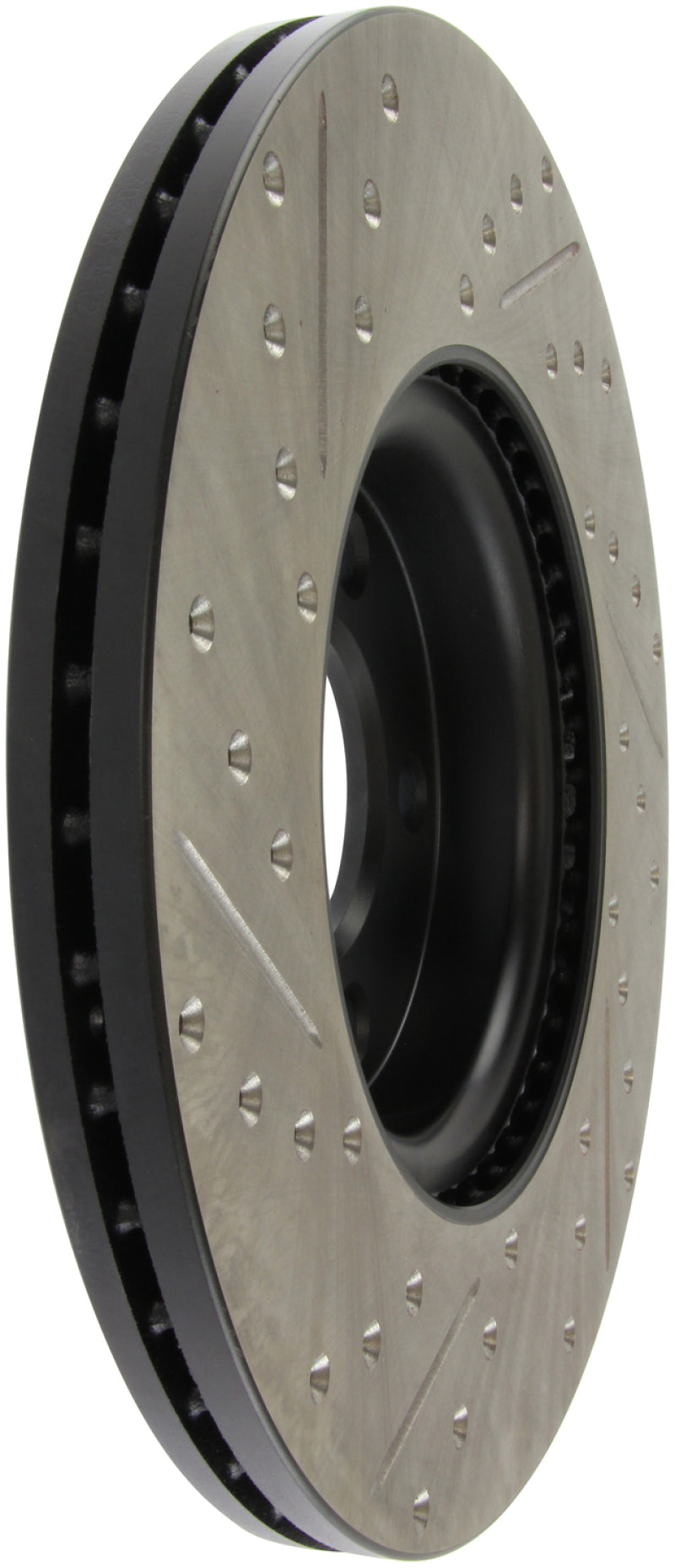 Stoptech 127.45078L StopTech 07-09 Mazda 3 Left Front Slotted & Drilled Rotors