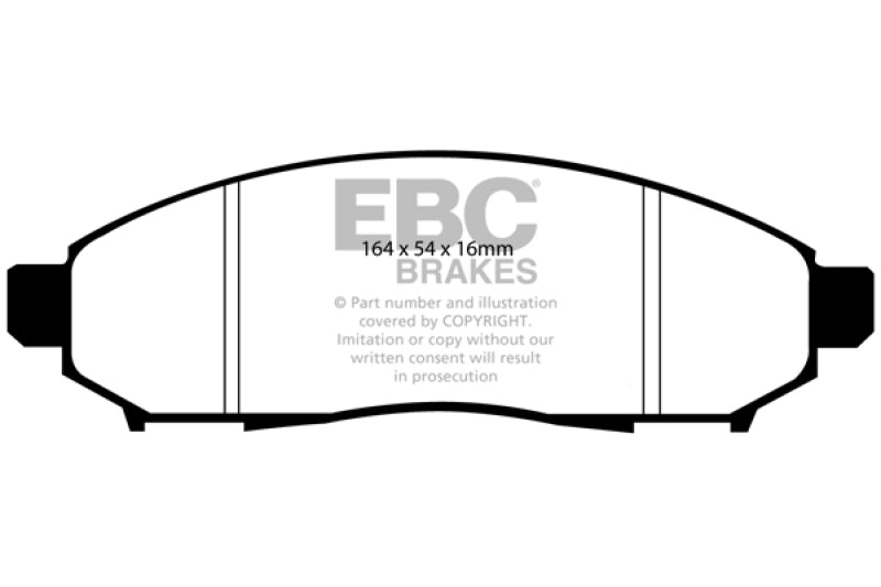 EBC DP61747 05+ Nissan Frontier 2.5 2WD Greenstuff Front Brake Pads