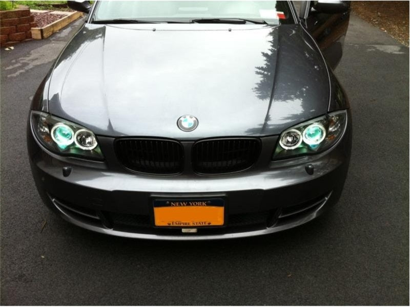 SPYDER 5008985 Spyder BMW E87 1-Series 08-11 Projector Headlights LED Halo Black High H1 Low H7 PRO-YD-BMWE87-HL-BK