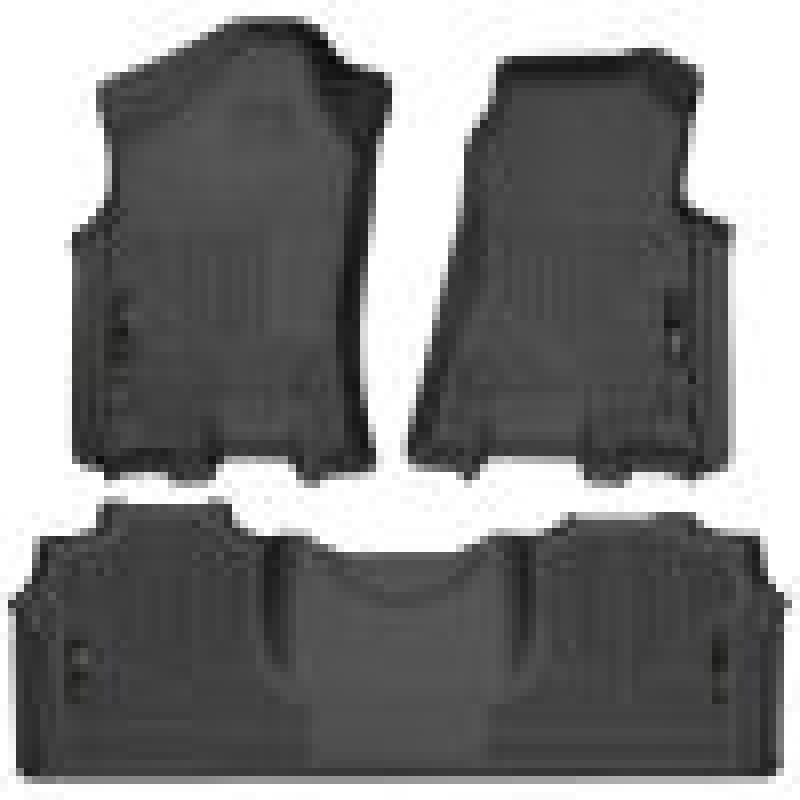 Husky Liners 94131 19-21 RAM 2500/3500 Mega Cab Weatherbeater Front and 2nd Seat Floor Liners - Black