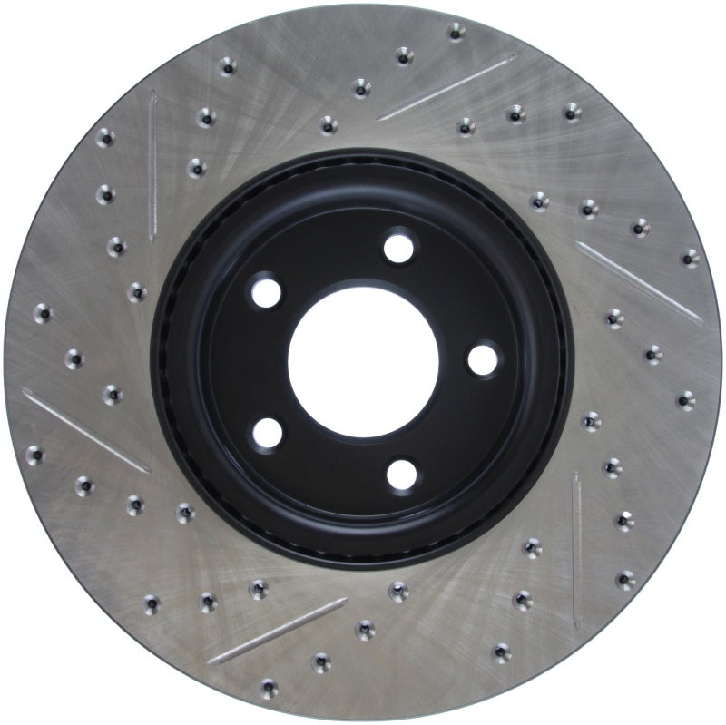 Stoptech 127.45078L StopTech 07-09 Mazda 3 Left Front Slotted & Drilled Rotors