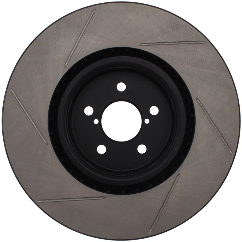 Stoptech 126.47019SL StopTech Power Slot 04 STi Front Left SportStop Slotted Rotor