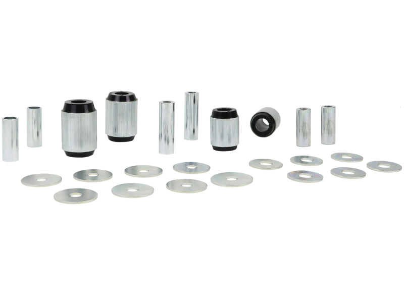 Whiteline W53312 Plus 02-09 Lexus GX470 / 06+ Toyota FJ Cruiser Fr C/A - Lwr Inner Front & Rear Bushing Kit