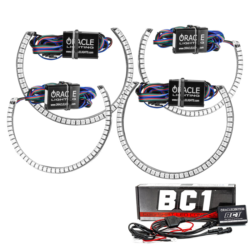 ORACLE Lighting 3990-335 Oracle 15-21 Dodge Challenger LED Waterproof Halo Kit - ColorSHIFT - BC1 SEE WARRANTY