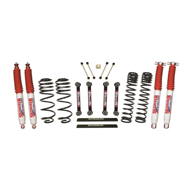 Skyjacker TJ403BPHLT 03-06 Jeep TJ 4in D-Rate Long Travel Kit w/ OE FR/RR Lower Links/Hydro 7000 Shocks