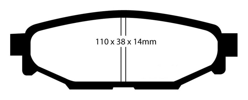 EBC DP51584NDX 08-10 Subaru Impreza 2.5 Bluestuff Rear Brake Pads