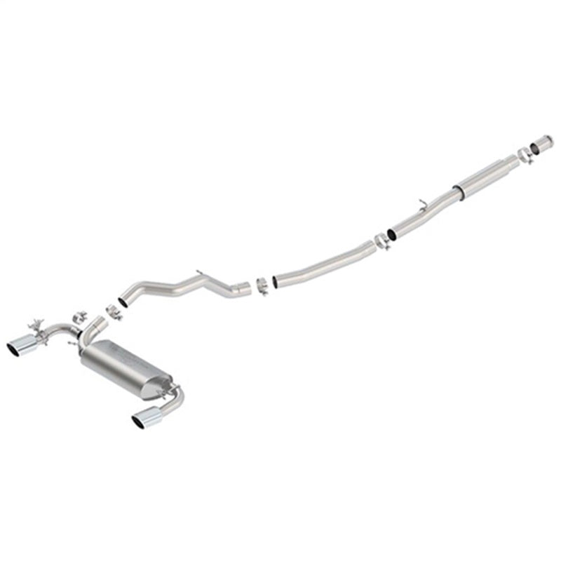 Ford Racing M-5200-FRS 2016-2017 Focus RS Active Sport Cat-Back Exhaust System w/ Polished Tips