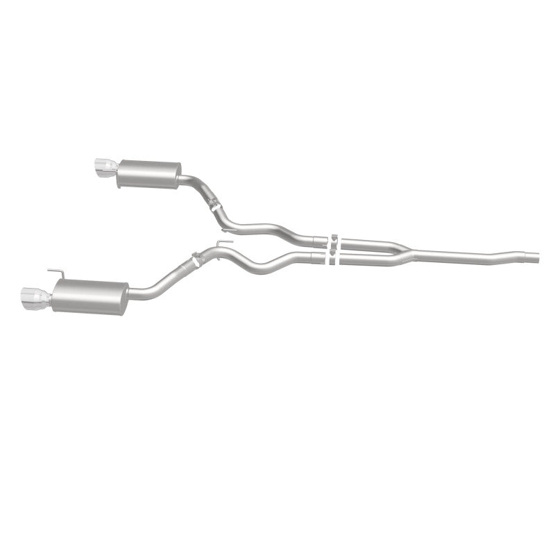 Magnaflow 19097 MagnaFlow Cat Back, SS, 2.5in, Street, Dual Split Polished 4.5in Tips 2015 Ford Mustang Ecoboost