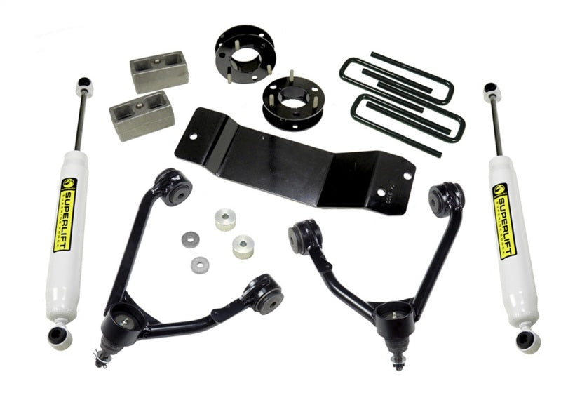 Superlift 3700 07-16 Chevy Silv 1500 4WD 3.5in Lift Kit w/ Cast Steel Control Arms & Rear Shocks