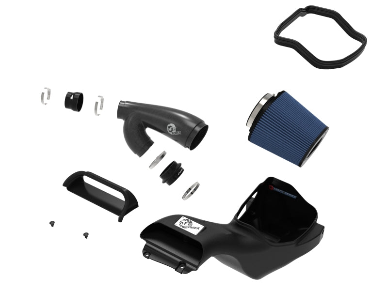aFe 57-10010R 17-20 Ford F-150/Raptor Track Series Carbon Fiber Cold Air Intake System With Pro 5R Filters