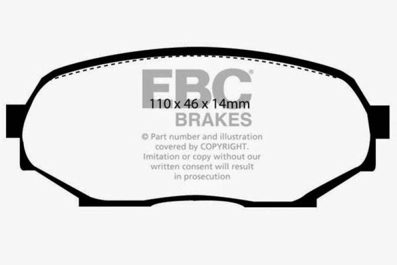 EBC DP4802R 90-93 Geo Storm 1.6 Yellowstuff Front Brake Pads