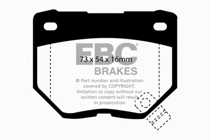 EBC DP4826R 89-95 Nissan Skyline (R32) 2.6 Twin Turbo GT-R Yellowstuff Rear Brake Pads
