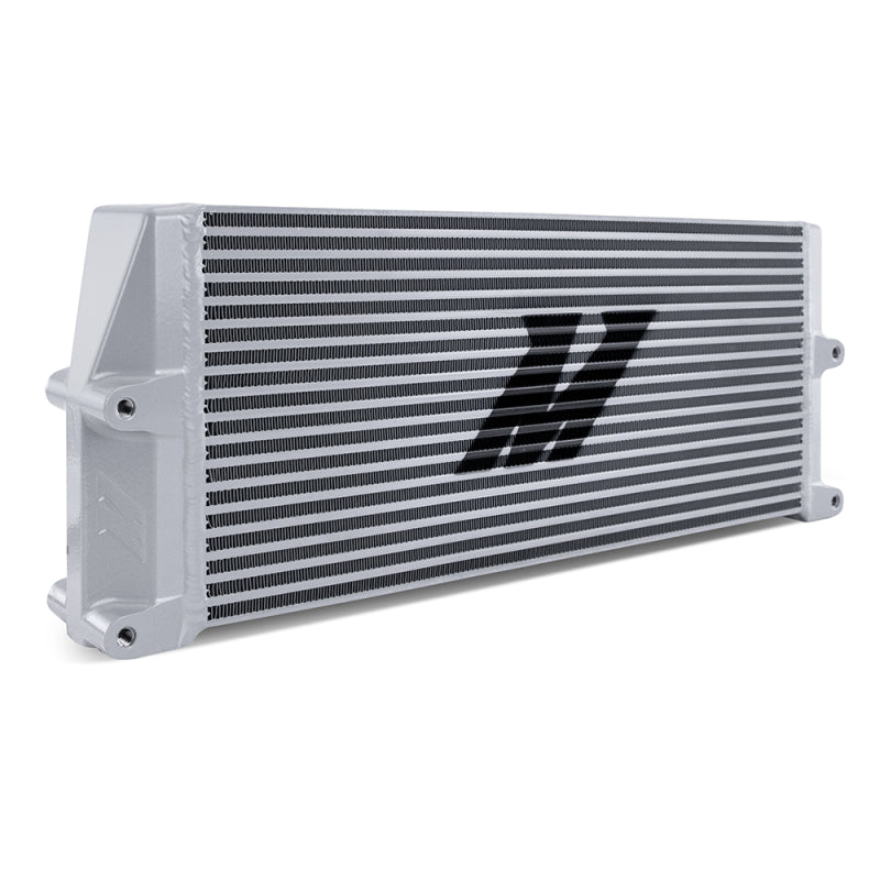 Mishimoto MMOC-SSO-17SL Heavy-Duty Oil Cooler - 17in. Same-Side Outlets - Silver