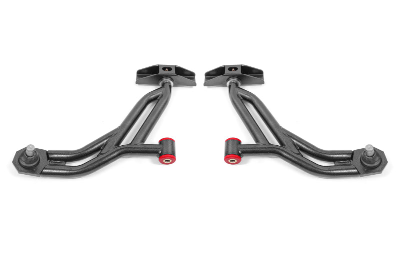 BMR Suspension AA754H BMR 10-14 Ford Mustang / Shelby GT500 Non-Adj. Lower A-Arms (Poly/Delrin) - Black Hammertone