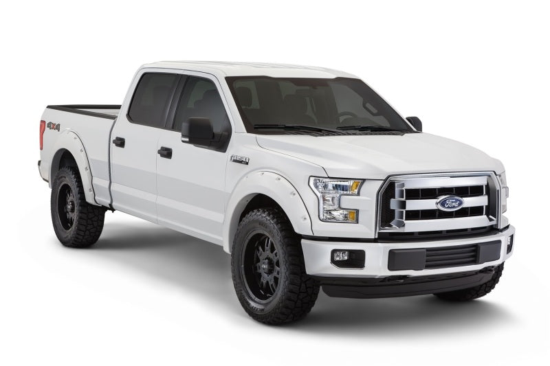 Bushwacker 20935-12 16-17 Ford F-150 Styleside Pocket Style Flares 4pc 78.9/67.1/97.6in Bed - Oxford White