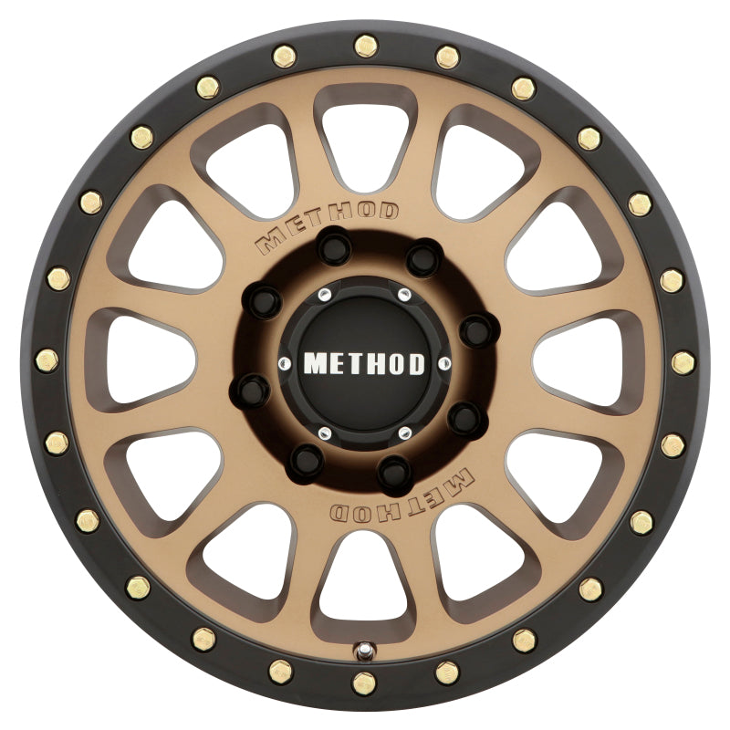 Method Wheels MR30589088918H Method MR305 NV HD 18x9 +18mm Offset 8x180 130.81mm CB Method Bronze/Black Street Loc Wheel