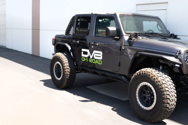DV8 Offroad SRJL-07 18-23 Jeep Wrangler JL 4 Door FS-15 Series Rock Sliders