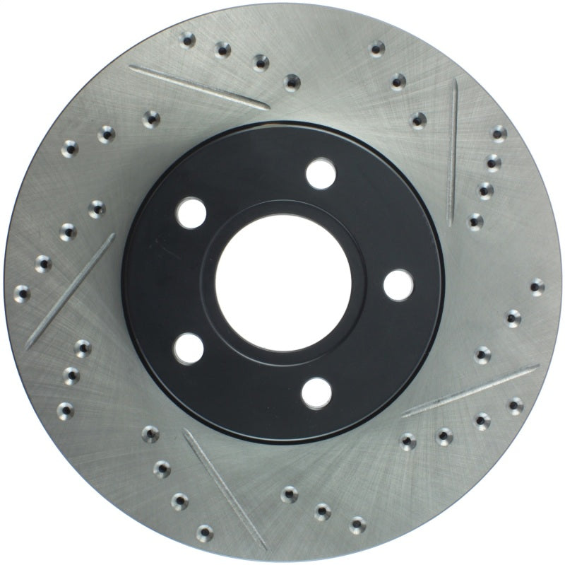 Stoptech 127.61100L StopTech Slotted & Drilled Sport Brake Rotor