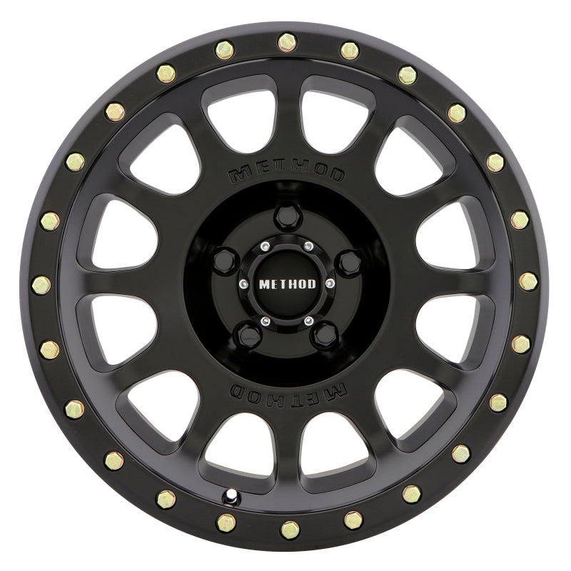 Method Wheels MR30578512500 Method MR305 NV 17x8.5 0mm Offset 5x4.5 83mm CB Matte Black Wheel
