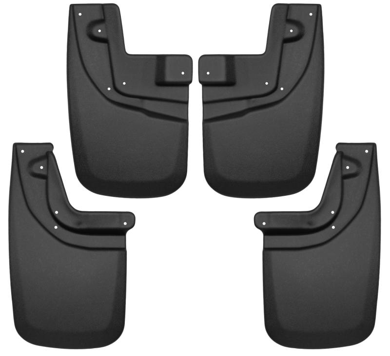 Husky Liners 56936 05-15 Toyota Tacoma w/ OEM Fender Flares Front and Rear Mud Guards - Black