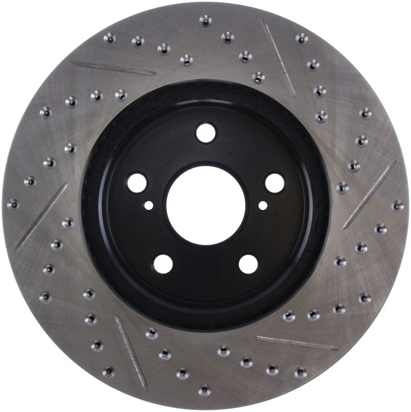 Stoptech 127.44125R StopTech 02 Lexus ES 250/300/330/350 / 05-07 Toyota Avalon Slotted & Drilled Right Front Rotor