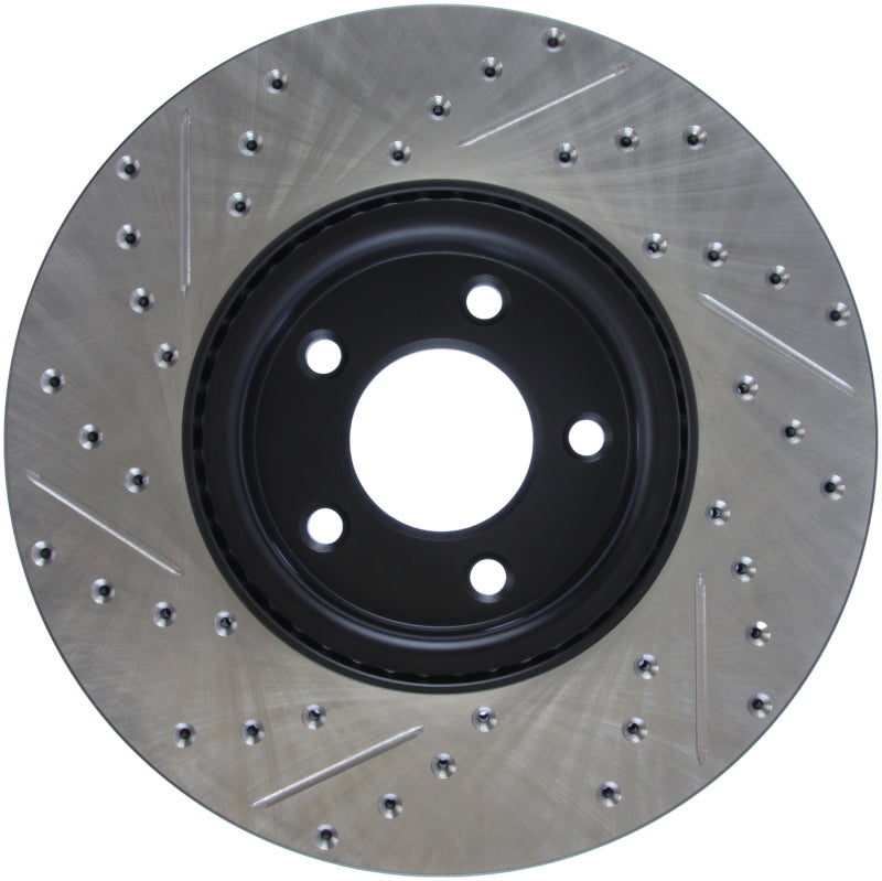Stoptech 127.45078L StopTech 07-09 Mazda 3 Left Front Slotted & Drilled Rotors