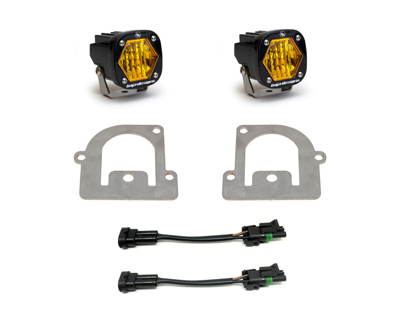 Baja Designs 447683 21+ Ford Bronco Sport S1 WC LED Fog Pocket Light Kit - Amber