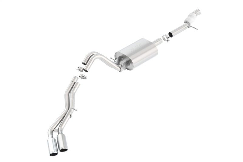 Borla 140557 Touring Cat Back 15-16 Chevy Tahoe 5.3L V8 2.75in, 2.25in Dual Same Side Exit 4in Tips