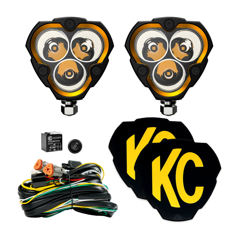 KC HiLiTES 282 FLEX ERA 3 LED Light Spot Beam Pair Pack System