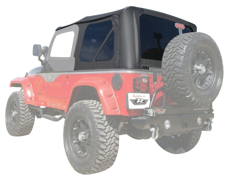 Rampage 912835 1997-2006 Jeep Wrangler(TJ) OEM Replacement Top - Black Diamond
