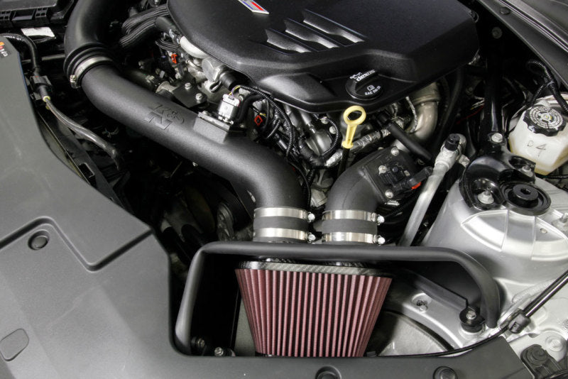 K&N Engineering 57-3093 K&N 16-17 Cadillac ATS-V 3.6L V6 Twin Turbo Performance Intake Kit