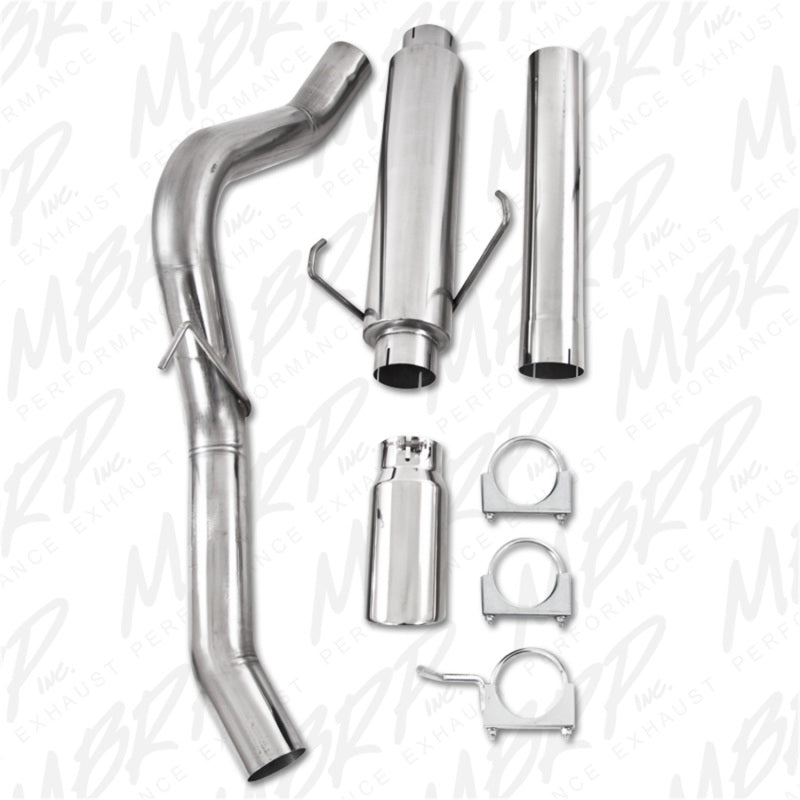 MBRP S6108409 2004.5-2007 Dodge 2500/3500 Cummins 600/610 Cat Back Single Side