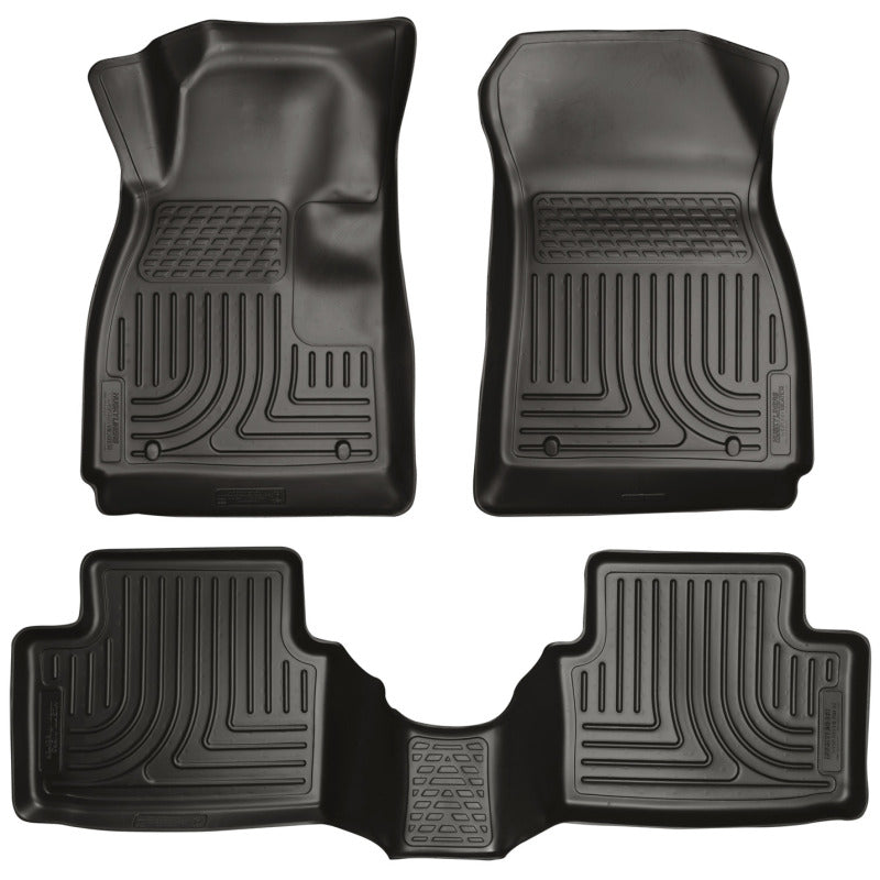 Husky Liners 99791 14 Mazda 6 Touring/Grand Touring/Sport Weatherbeater Black Front & 2nd Seat Floor Liner