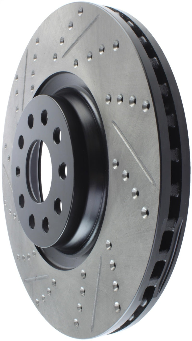 Stoptech 127.33144R StopTech Slotted & Drilled Sport Brake Rotor