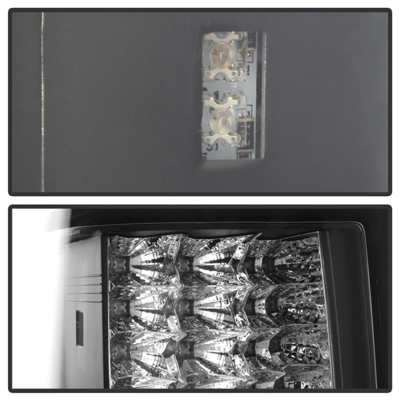 SPYDER 5070197 Spyder Jeep Grand Cherokee 07-10 LED Tail Lights Black ALT-YD-JGC07-LED-BK