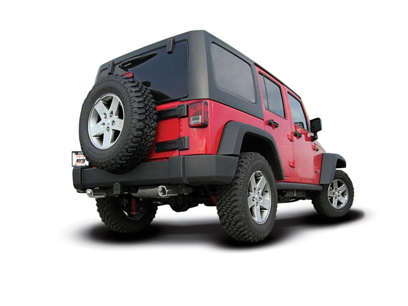 Borla 11834 12-16 Jeep Wrangler 3.6L AT/MT 4WD Single Split Rr Exit Touring Exhaust (rear section only)