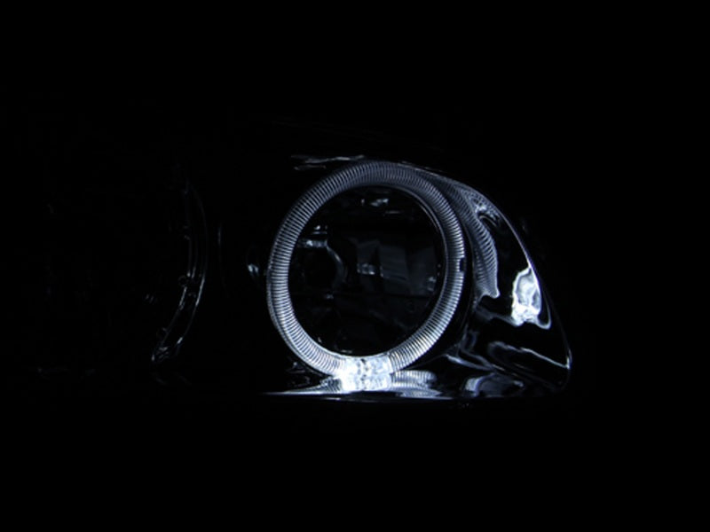 ANZO 121123 2000-2001 Toyota Camry Crystal Headlights w/ Halo Black
