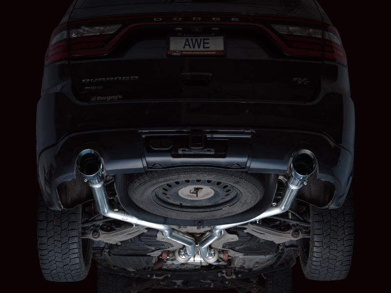AWE Tuning 3020-32575 11-24 Dodge Durango 5.7L Track Edition Exhaust w/ Chrome Silver Tips