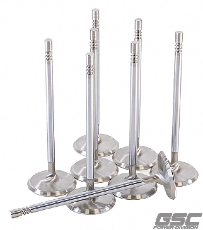 GSC Power Division 2172-8 GSC P-D Ford Voodoo/Predator 38.26mm Head STD 121.13mm Long Chrome Polished Intake Valve - Set of 8