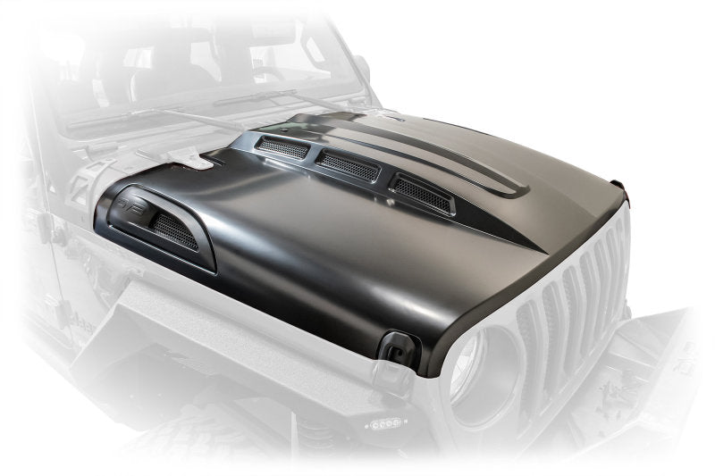 DV8 Offroad HDMBJL-01 18+ Jeep JL Heat Dispersion Hood - Primer Black