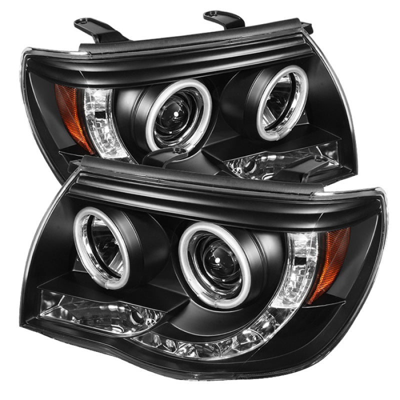 SPYDER 5030283 Spyder Toyota Tacoma 05-11 Projector Headlights CCFL Halo LED Blk High H1 Low H1 PRO-YD-TT05-CCFL-BK