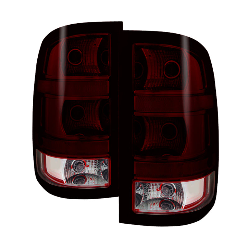 SPYDER 9032011 xTune GMC Sierra 2007-2013 OEM Style Tail Light Red Smoked ALT-JH-GS07-OE-RSM