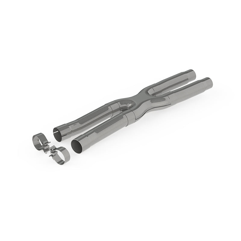 MBRP S7213409 15-19 Ford Mustang GT 2.5in Resonator Delete X-Pipe - T409